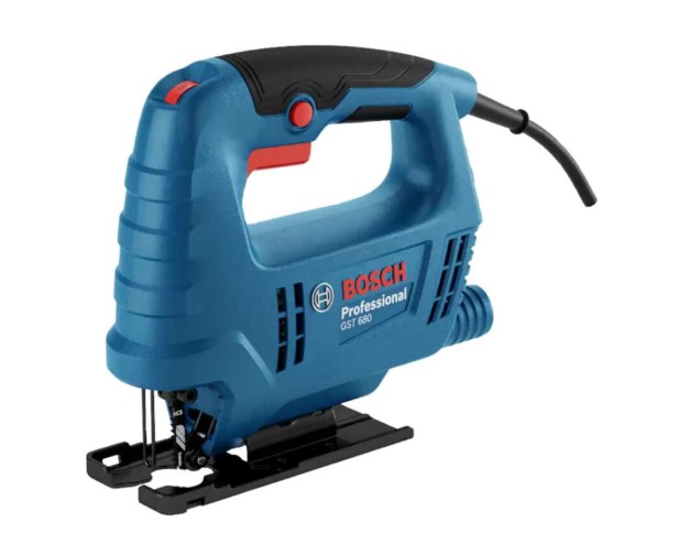 Bosch GST 680 Professional Jigsaw – Compact Cutting Tool for Wood, Plastic, and Metal with Precision Control for Professional Carpentry Work